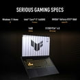 thumbnail image 5 of ASUS TUF F16 Gaming Laptop | 16" FHD+ 165Hz 1 | Intel® Core™ i7-14650HX | NVIDIA® GeForce RTX™ 5060 | 16GB DDR5 RAM | 512GB SSD | Windows 11 Home, 5 of 12