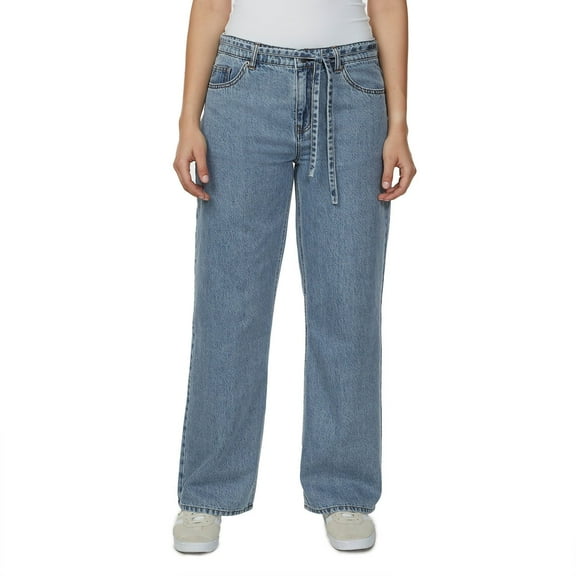 Buffalo Jeans Women's Wide Leg Belted Jean
