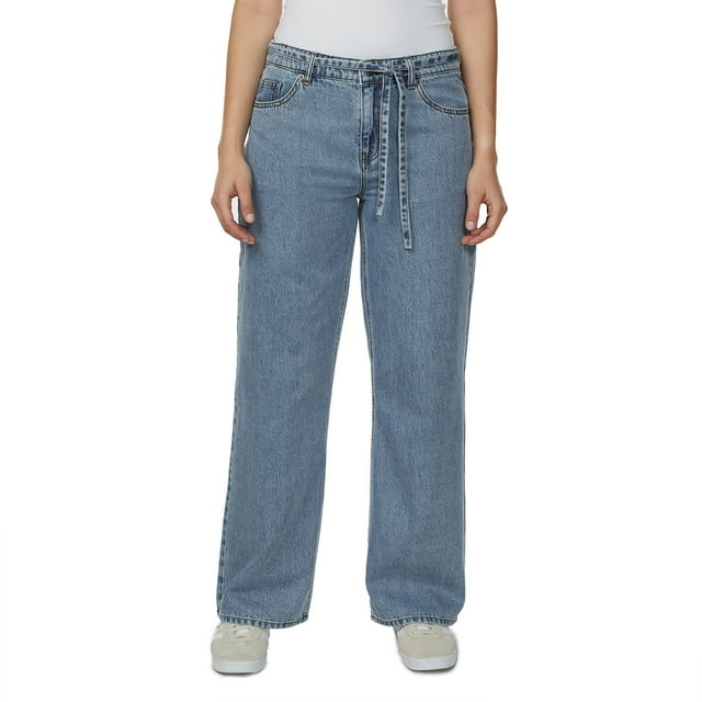Buffalo Jeans Women's Wide Leg Belted Jean