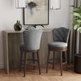 thumbnail image 5 of HH2Home Edenwood Wood Counter Height or Bar Height Swivel Stool, 5 of 10