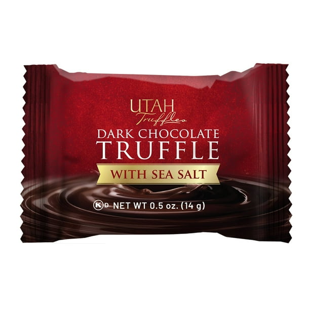 Utah Truffles Dark Chocolate Truffles with Sea Salt, 16 oz