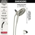 thumbnail image 4 of Delta Faucet In2ition 7-Setting Two-in-One Shower, 4 of 8