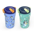 thumbnail image 2 of Zak Designs 14-oz. Stainless Steel Double Wall Sutton Grip Tumbler for Kids, 2-Piece Set, Assorted Characters, 2 of 11