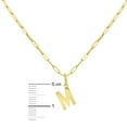 thumbnail image 4 of Initial Paperclip Chain Pendant Necklace in 14K Gold, 4 of 5