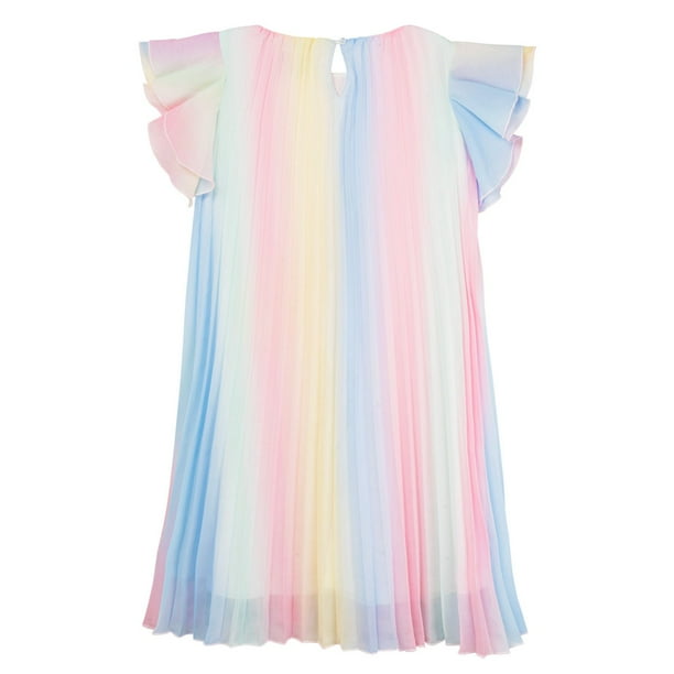 Rare Editions Girls Short Chiffon Dress