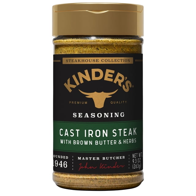 Kinder's Premium Cast Iron Steak Seasoning, 9.3 oz.