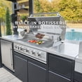 thumbnail image 3 of Backyard Discovery Luxury Galvanized Steel Covered Outdoor Kitchen w/ Grill & Pizza Oven, 3 of 26