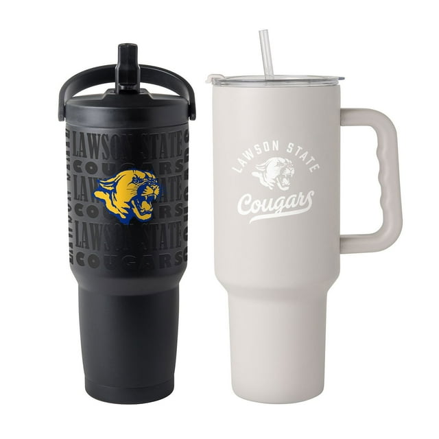 Logo Brands Lawson State Cougars Stainless Steel Tumbler Set