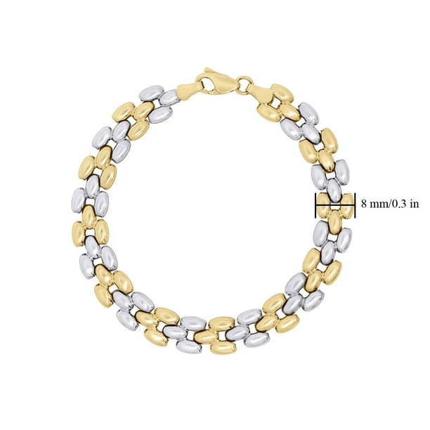アクセサリー Gold Bracelet SP-Medium Panther Chain Bracelet in 14K Gold - Samsclub.com