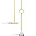 thumbnail image 4 of Freshwater Cultured 9.5mm Pearl Drop Lariat Toggle Necklace in 14K Gold, 4 of 8