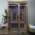thumbnail image 2 of Backyard Discovery 2-Person Cedar Wood Indoor Infrared Sauna with Red Light Therapy & Chromotherapy, 2 of 13