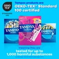 thumbnail image 8 of Tampax Pearl Tampons Trio Pack, Unscented, Light, Regular & Super, 86 ct., 8 of 9