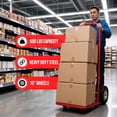 thumbnail image 4 of Simpli-Magic Hand Truck and Garage Moving Dolly, 600LBS – Heavy-Duty Moving Dolly Utility Platform Cart with 10" Wheels & Handle, 4 of 5