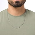 thumbnail image 4 of Oval Box Chain Necklace in Sterling Silver, 4 of 7