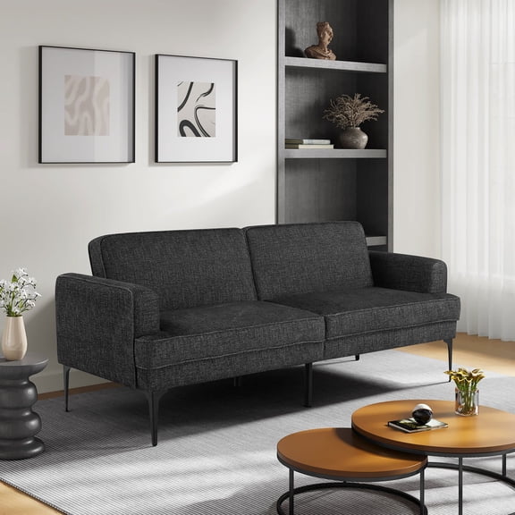 Serta Preston Convertible Polyester Fabric Sofa