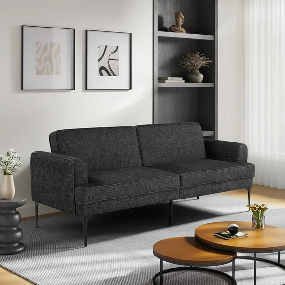 Serta Preston Convertible Polyester Fabric Sofa