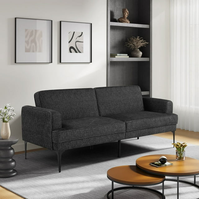 Serta Preston Convertible Polyester Fabric Sofa