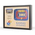 thumbnail image 1 of YouTheFan Kansas Jayhawks 25-Layer Basketball Stadium View 3D Wall Art, 1 of 5