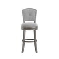 thumbnail image 2 of HH2Home Santa Clara II Wood and Upholstered Swivel Bar Stool or Counter Stool, 2 of 9