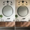 thumbnail image 5 of Cedar Hill 3-Light 2400 Lumen Integrated LED Vanity Light, Matte Black, 5 of 5