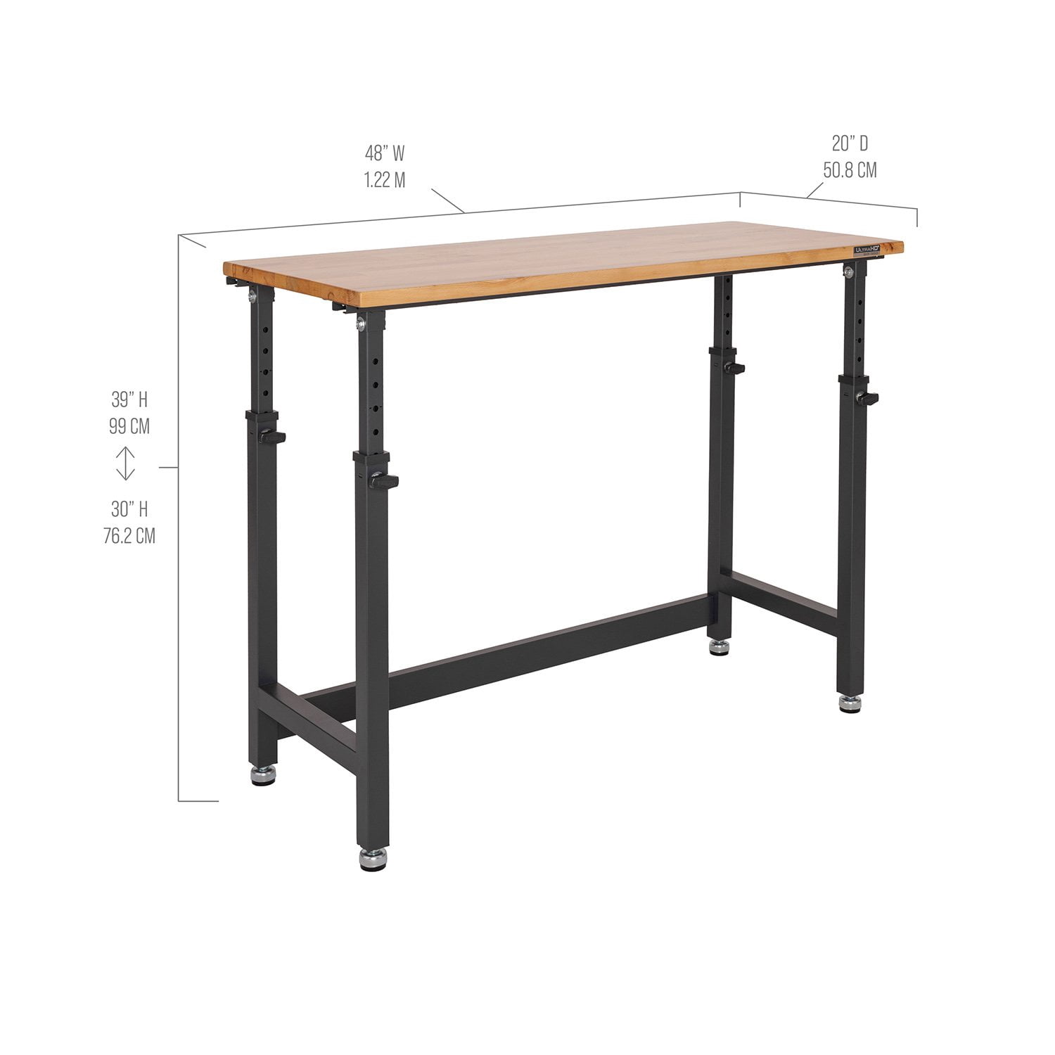 Seville Classics UltraHD Interlocking Height Adjustable Workbench