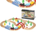 thumbnail image 1 of 40 Piece Wooden Train Set, 1 of 6