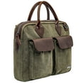 thumbnail image 4 of Renwick Canvas Briefcase with Genuine Leather Trim, Choose a Color, 4 of 10