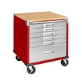 thumbnail image 1 of Seville Classics UltraHD 6-Drawer Rolling Cabinet, 28" W x 25" D x 34.5" H, 1 of 11