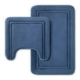 thumbnail interactive-video image 1 of Member's Mark Quick-Dry Memory Foam Bath Mat Contour Set, Assorted Colors, 1 of 8