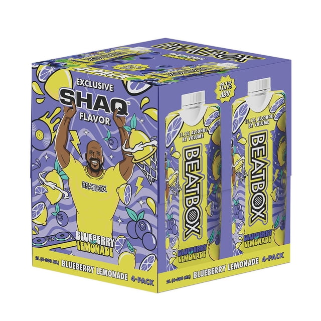 BeatBox Blueberry Lemonade Malt Cocktail, 500 ml, 4 pk.