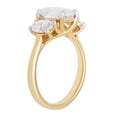 thumbnail image 2 of 3.00 CT.T.W. Lab Created Oval Cut 3 Stone Diamond Ring in 14K Gold, 2 of 2