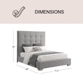 thumbnail image 4 of Cape Cod Tufted Fabric Queen Bed, 4 of 9