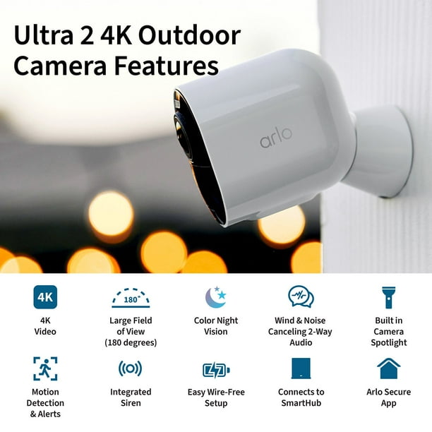 Arlo Ultra 2 Wireless Spotlight Security Camera, 2 pk. - Samsclub.com