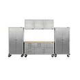 thumbnail image 1 of Seville Classics UltraHD 6-Piece Steel Garage Cabinet Storage Set With Rolling Workbench, 12' Wide, 1 of 22