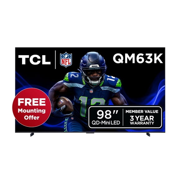 TCL 98" QM63K Series QD-Mini LED QLED 4K UHD Smart TV with Google TV - 98QM63K