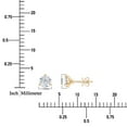 thumbnail image 6 of Round Cut Diamond Martini Set Stud Earrings in 14K Gold, 6 of 8
