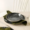 thumbnail image 6 of Christian Siriano Onyx 24-Piece Porcelain with Gold Rim Dinnerware Set, 6 of 7