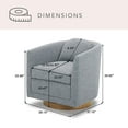 thumbnail image 3 of details by Becki Owens Isla Upholstered Swivel Chair, 3 of 14