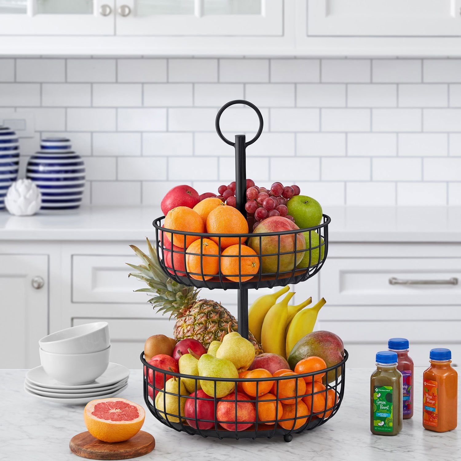 Member's Mark 2-Tier Wire Basket Stand, Assorted Colors - Samsclub.com