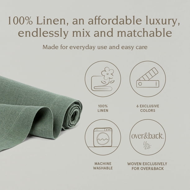 zen runner ロンT M グレー Over&Back Washed Linen Table Runner - Samsclub.com