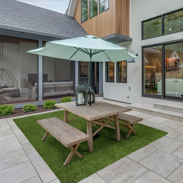 faux grass patio umbrella ZYYLIVR Artificial Straw Roof, Synthetic Thatch Roofing, Fake Thatch, Tiki Thatch Grass Roof, Thatch Roofing, Duck Blind Grass for Garden Covers(0.5x4m(19.7x157.5in)) : Patio, Lawn & Garden tilt and crank mechanism and a sturdy pole that fits most patio tables and umbrella stands Jazz Age Wooden Patio Umbrella