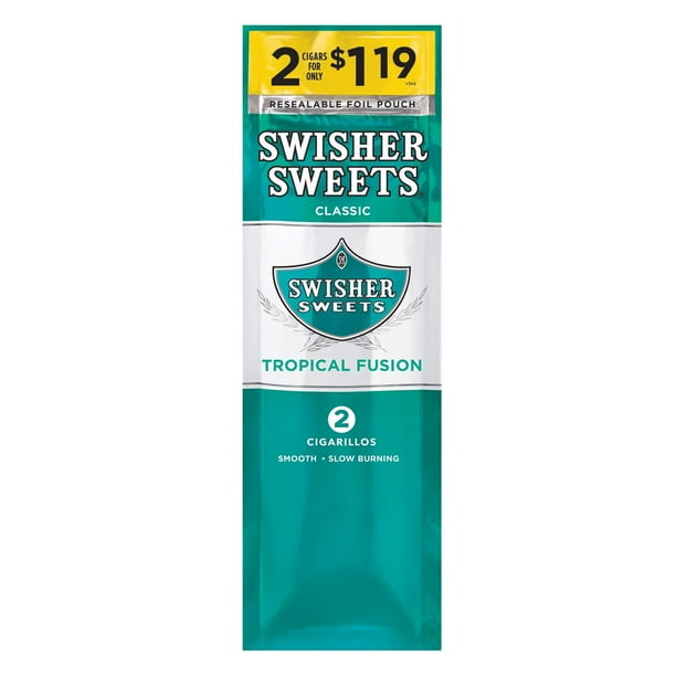 Swisher Sweets Tropical Fusion Cigarillos, Pre-Priced 2 for $1.19, 2 ct.,  30 pk