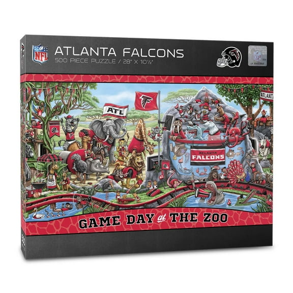 YouTheFan NFL 500 pc. Game Day At The Zoo Puzzle, Choose Team