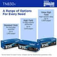 thumbnail image 6 of Brother TN830V High-Yield Toner, 3,300 Page-Yield, Black, 6 of 8