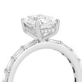 thumbnail image 4 of Emerald Cut with Baguette Accents Diamond Ring in 14K Gold, 4 of 7
