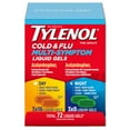 thumbnail image 1 of Tylenol Cold + Flu Multi-Symptom Liquid Gels, Day/Night, 72 ct., 1 of 7