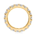 thumbnail image 2 of Round Cut Lab Created Diamond Eternity Band in 18K Yellow Gold, 2 of 5