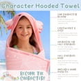 thumbnail image 4 of Kids Character 100% Cotton Hooded Towel With Hand Pockets, 4 of 8