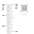 thumbnail image 5 of Lab Created 2.00 CT. T.W. Fancy Cut Diamond Stud Earrings in 18K Gold, 5 of 8