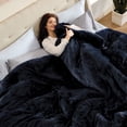 thumbnail image 3 of The Big Cozy Plush Comforter, 106" x 94", 3 of 5